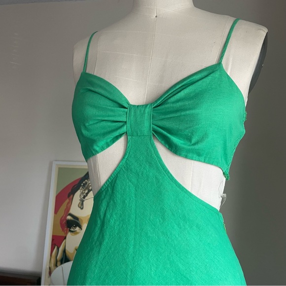 F27 COTTON CANDY LA Linen Cutout Dress - Picture 3 of 9